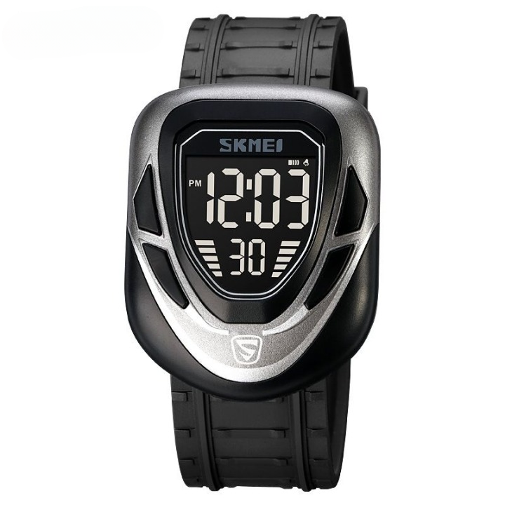 Skmei 1833 Digital Sports Men's Watch with LED Display, Waterproof, Multiple Time Zones, Stopwatch, Alarm, and Backlight