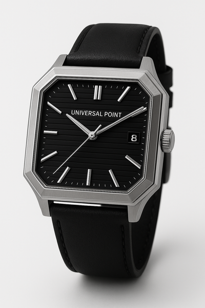 Square Dial Leather Strap Watch | Stainless Steel Case | Water Resistant 3 ATM (With Box)